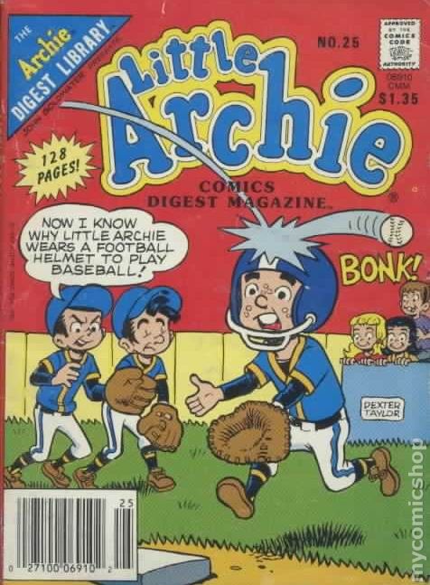 LITTLE ARCHIE COMICS DIGEST MAGAZINE 128 PAGES  # 25