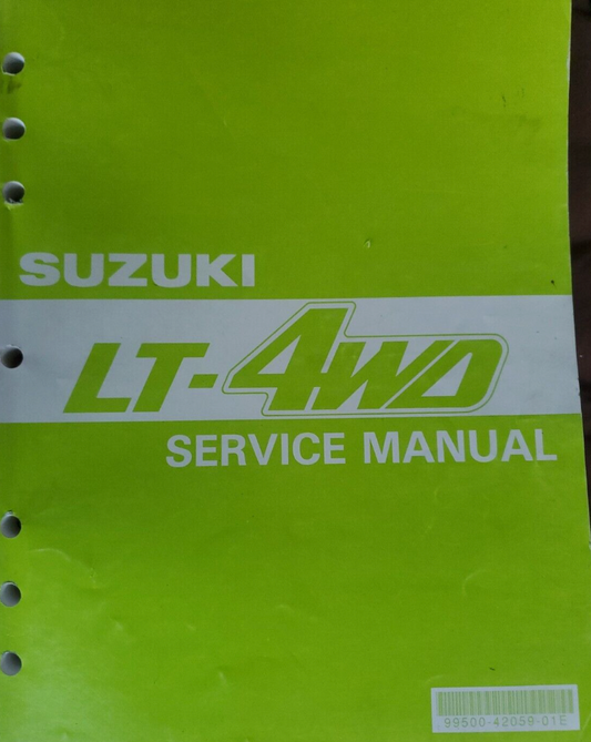 SUZUKI 1987 - 1998 LT-4WD  SERVICE MAANUAL 99500-42057 / 99500-42059