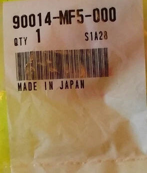 KHONDA VALVE  TAPPET ADJUADER SCREW  90014-MF5-000