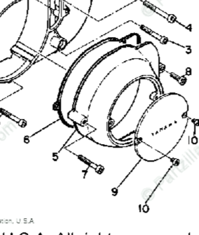 YAMAHA YAS1C 1968 Generator Cover Gasket 183-15465-00