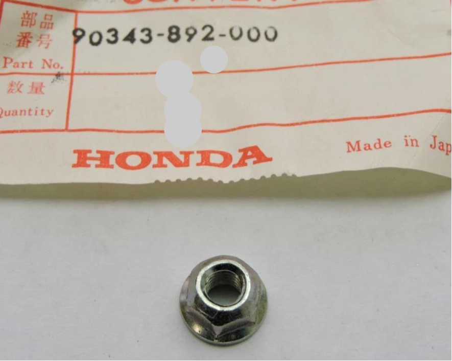 HONDA   SELF LOCKING NUT 90343-892-000