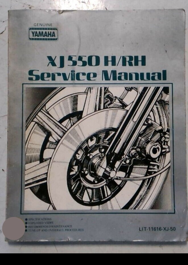 YAMAHA XJ550H MAXIM / XJ550RH SECA SERVICE MANUAL LIT-1616XJ-50