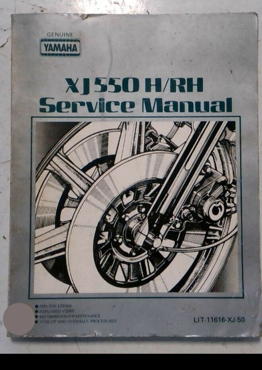 YAMAHA XJ550H MAXIM / XJ550RH SECA SERVICE MANUAL LIT-1616XJ-50