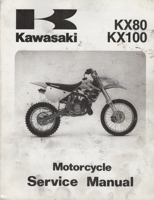 KAWASAKI 1991 - 1997 KX80 KX100  Service Manual  99924-1144-04