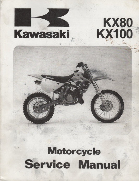 KAWASAKI 1991 - 1997 KX80 KX100 Service Manual 99924-1144-04