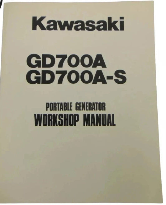 KAWASAKI  GD700A GD700AS  GENERATOR Service Manual  99924-2014-02