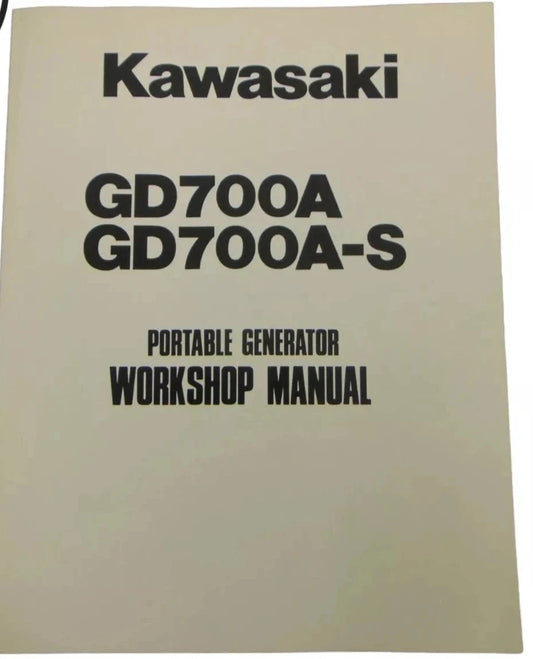KAWASAKI GD700A GD700AS GENERATOR Service Manual 99924-2014-02