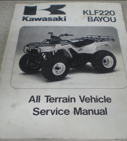KAWASAKI 1988- 2000 KLF200 BAYOU ALL TERRAIN  VEHICLE   Service Manual  99924-1096-09