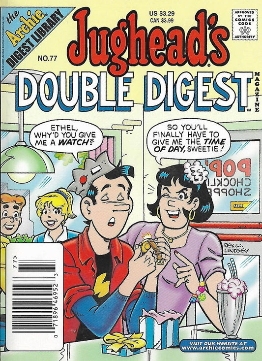 JUGHEAD JONES DOUBLE COMICS DIGEST MAGAZINE 128 PAGES  # 77