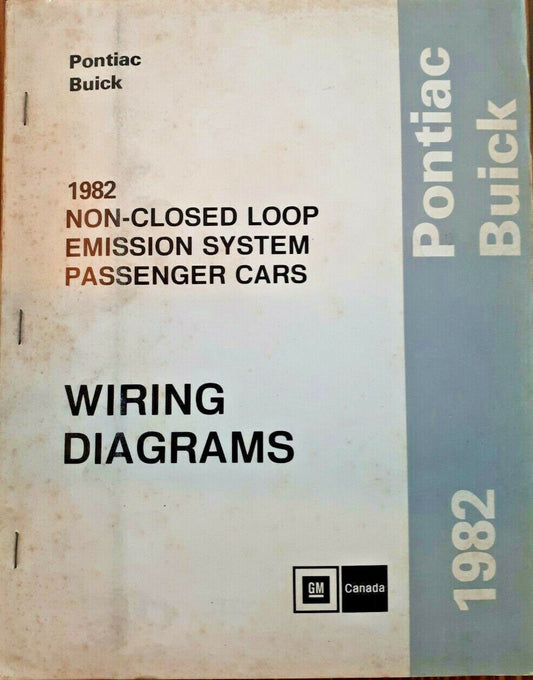 1982 CHEVROLET OLDSMOBILE Non-closed Loop Emission System Passenger Cars Wiring Diagrams #B44