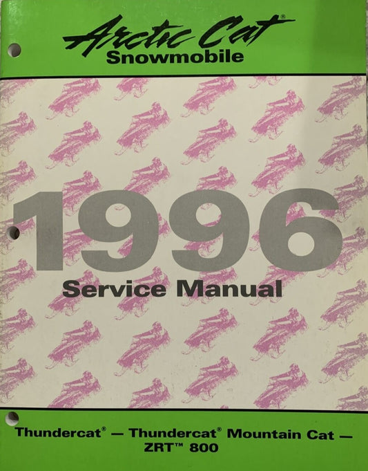 ARCTIC CAT 1996 SNOWMOBILE Thundercat  Thundercat Mountain Cat  ZRT 800 Service Manual  2255-313  #B66