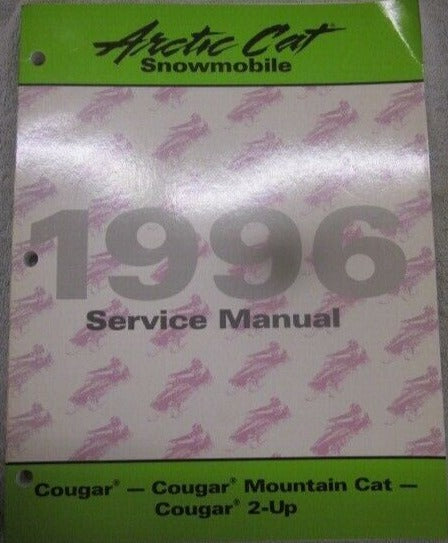 ARCTIC CAT 1996  SNOWMOBILE Cougar  Cougar Mountain Cat  Cougar 2-up  Service Manual  2255-309  #B64