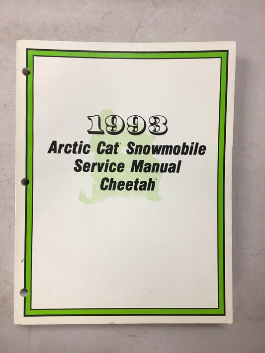 ARCTIC CAT 1993 CHEETAH  SNOWMOBILE  SERVICE MANUAL 2255-829