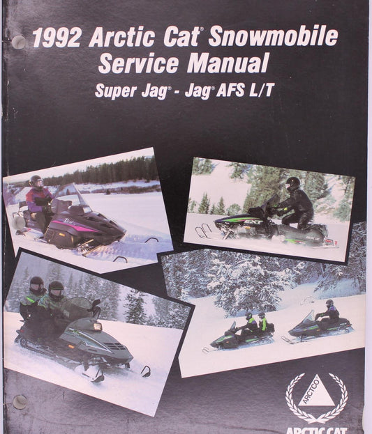 ARCTIC CAT 1992 SNOWMOBILE  Super Jag & Jag AFS L/T  Service Manual  2254-731  #B77