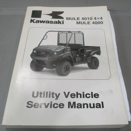 KAWASAKI 2009 KAF620 MULE 4000 4010 4X4  Service Manual  99924-1406-01
