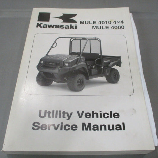 KAWASAKI 2009 KAF620 MULE 4000 4010 4X4 Service Manual 99924-1406-01