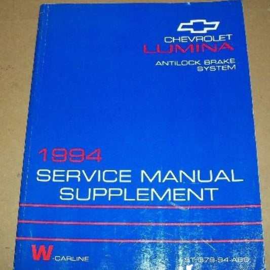 1994 CHEVROLET LUMINA Antilock Brake System Service Manual Supplement  ST 379-94-ABS  #B41