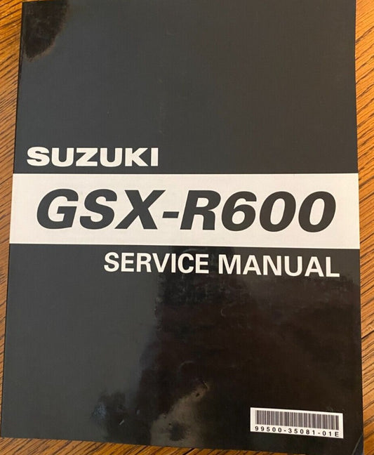 SUZUKI GSX-R600 K1 K2 2001-2002 Service Manual 99500-35081-01E #B109