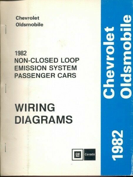 CHEVROLET 1982  0LDSMOBILE PASSENGER CA RS WIRING DIAGRAMS MANUAL