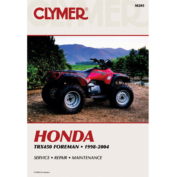 HONDA CLYMER M205 TRX450 FOR EMAN 1998 - 2004 SERVICE MANUAL ISBN 0-89287-896-7