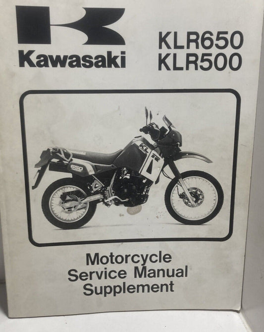 KAWASAKI 1987 - 2000 KLR500 KLR650 SERVICE MANUAL SUPPLEMENT 99924-1080-56