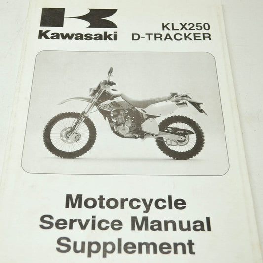 KAWASAKI 1999 - 2005 KLX250 D- TRACKER  SERvice Manual SUPPLEMENT  99924-1240-55