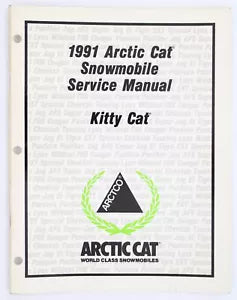 ARCTIC CAT 1991 SNOWMOBILE  Kitty Cat Service Manual  2254-642  #B82