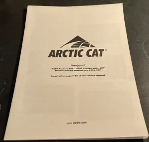 Arctic Cat Snowmobile - Service Manual / Parts Catalogue / Etc.