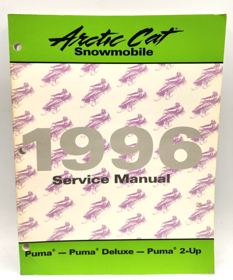 ARCTIC CAT 1996  SNOWMOBILE Puma  Puma Deluxe  Puma 2-Up  Service Manual  2255-298  #B65