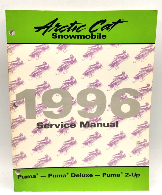 ARCTIC CAT 1996 SNOWMOBILE Puma Puma Deluxe Puma 2-Up Service Manual 2255-298 #B65