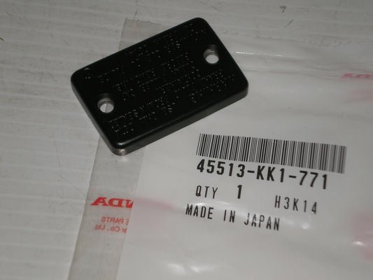 HONDA CB CN CBR GL NX TRX VTR XL XR Master Cylinder Cap 45513-KK1-771 / 45513-HR0-305