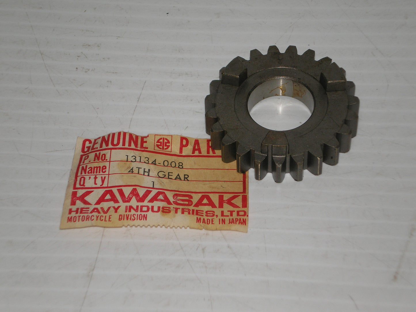 KAWASAKI F6 F7 1971-1975 Transmission 4th Drive Gear 13134-008