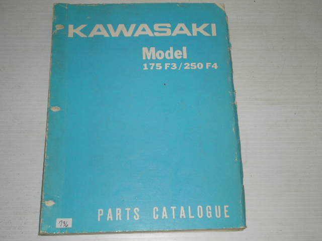 KAWASAKI F3  F4  1970  Factory Parts Catalogue  99995-111 (No.6924)  #796