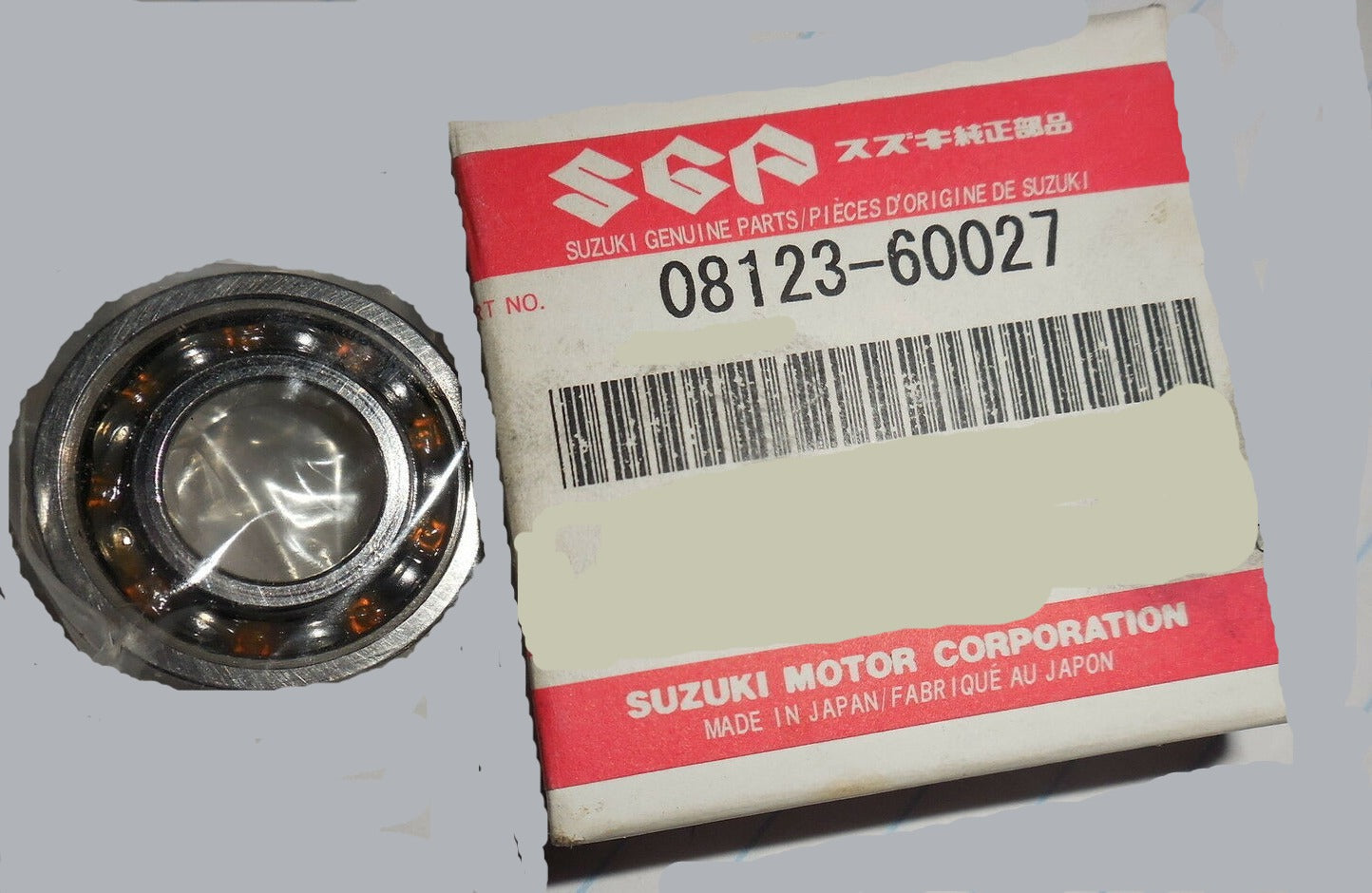 SUZUKI DR100 DR125 DR200 DR-Z125 GN125 RM80 RM85 RM-85 SP100 SP125 SP200 Bearing 08123-60027 / 08123-60020