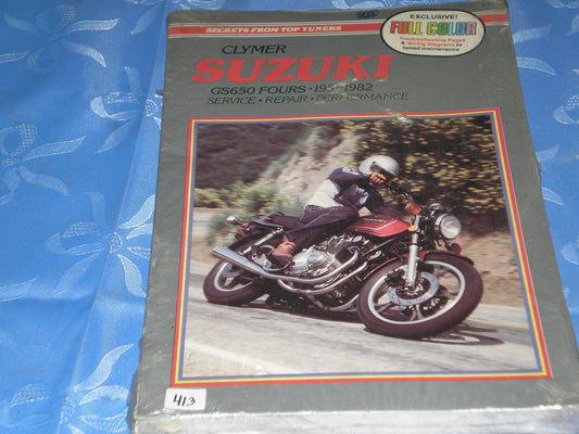 SUZUKI GS650 Fours 1981-1982 Clymer Service Manual M364 #413