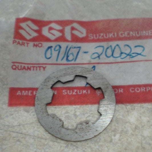 SUZUKI ALT125 DS185 GT185 RM RV TM TS TC 100 125 185 T125 LT125 LOCK WASHER  09167-20022