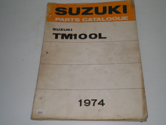 SUZUKI TM100 L 1974  Factory Parts Catalogue  #262