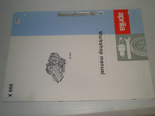 APRILIA 125 4T Engine Rebuild Workshop / Service Manual 999X 8140288 #E92