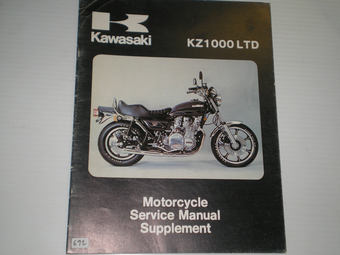 KAWASAKI KZ1000 B4 LTD 1980  Service Supplement Manual  99963-0034-01  #692