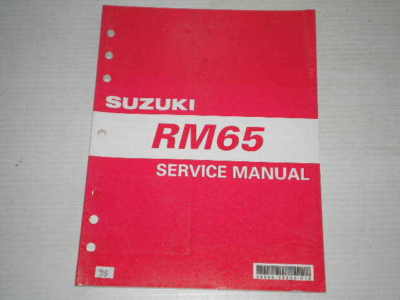SUZUKI RM65 2002 Service Manual 99500-20220-01E #923