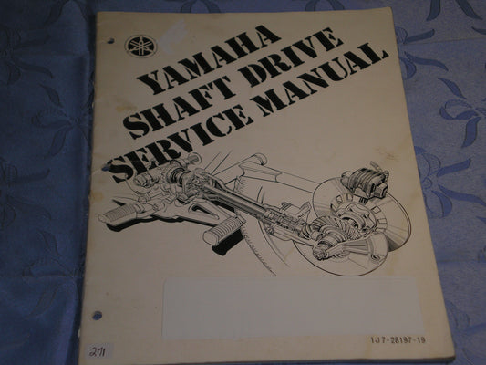 YAMAHA 1976 on   Shaft Drive Service Manual  1J7-28197-19  LIT-11616-77-01  #271