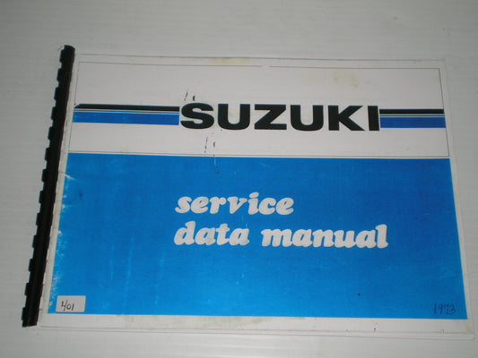 SUZUKI 1973 All models Motorcycle Service Data Manual #401