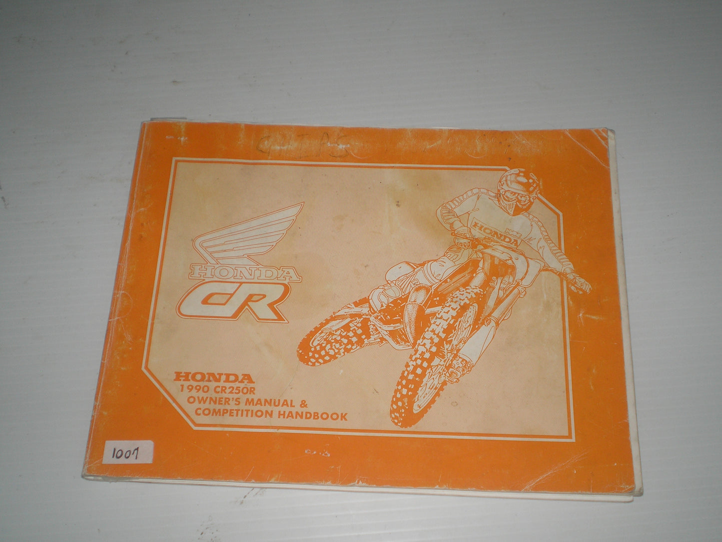 HONDA CR250R  CR250 R 1990  Owner's & Service Manual and Competition Handbook  00X32-KZ3-6100  32KZ3610  #1007