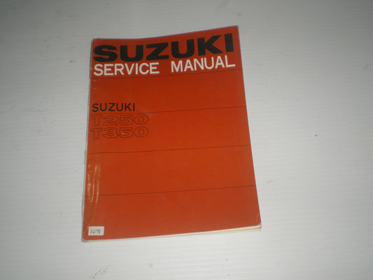 SUZUKI T250  T350  1969  Factory Service Manual  #1091