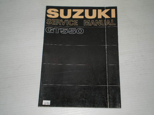 SUZUKI GT550K  GT550 K Indy  1973  Factory Service Manual  #1092