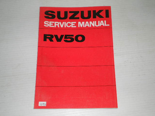SUZUKI RV50  1974   Factory Service Manual   #1096