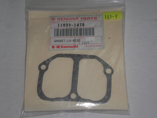 KAWASAKI KX125 L/H Resonator Cover Gasket 11009-1478 / 11060-1156