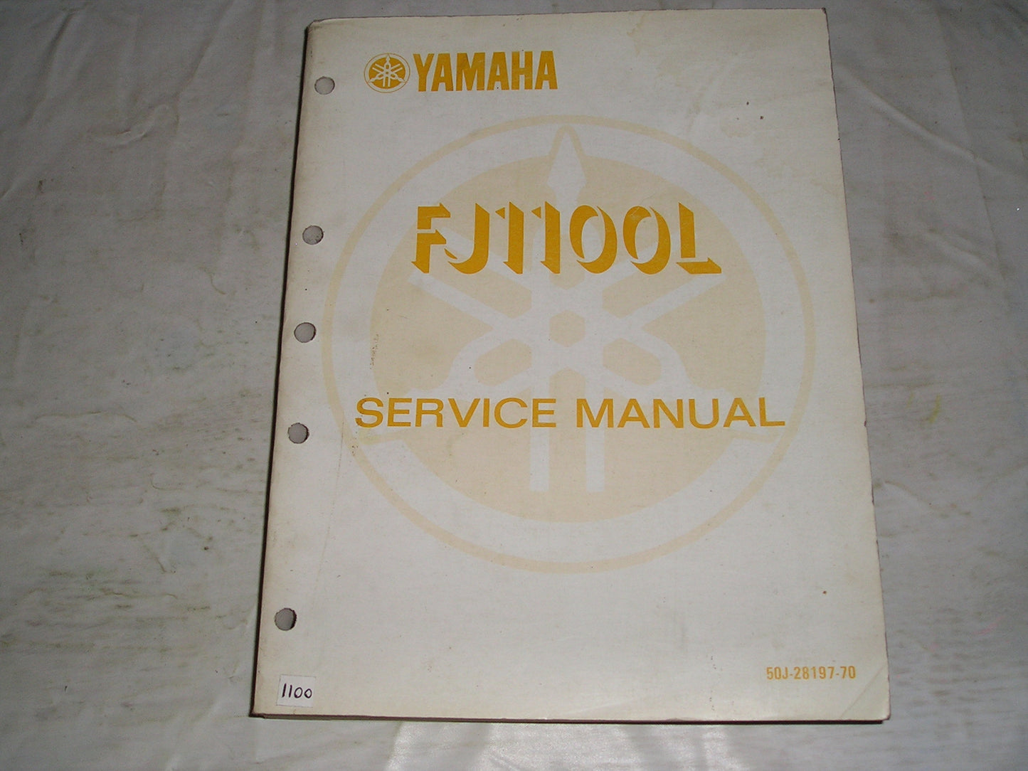 YAMAHA FJ1100L  FJ1100 L  1984  Service Manual  50J-28197-70  #1306