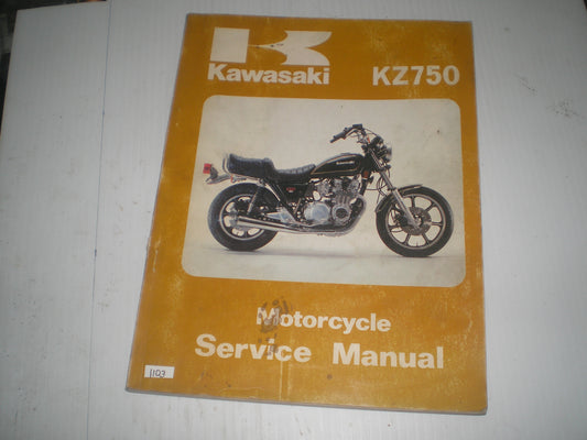 KAWASAKI KZ750 E1 H1 1980  Service Manual  99924-1021-01  #1103