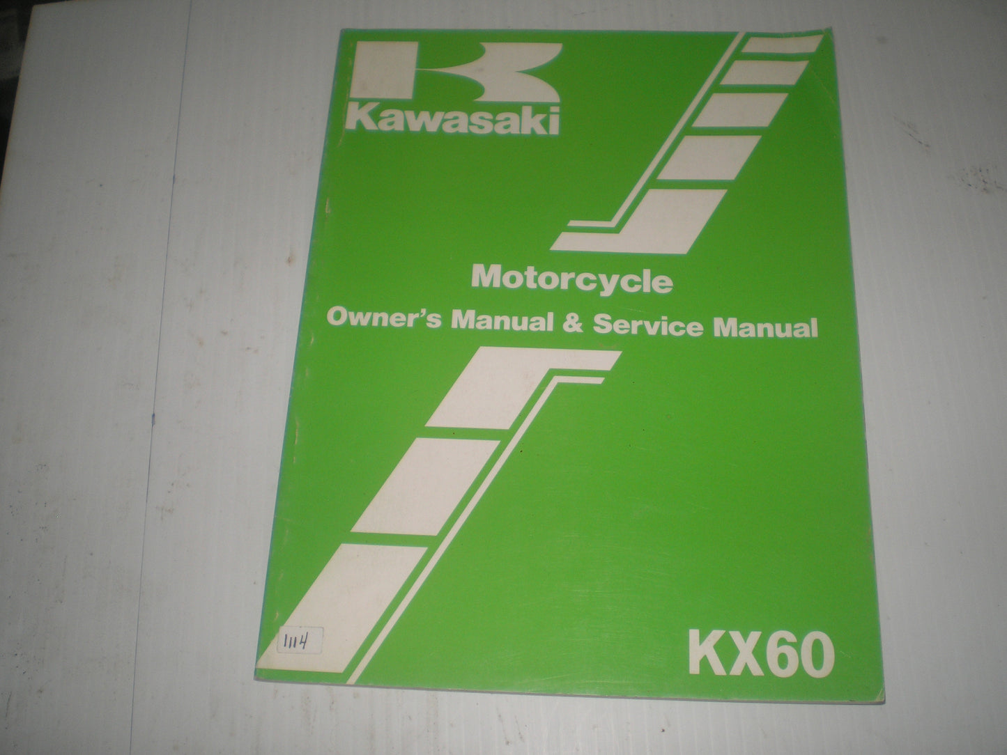 KAWASAKI KX60 B2 1986  Owner's & Service Manual  99920-1329-01 #1114